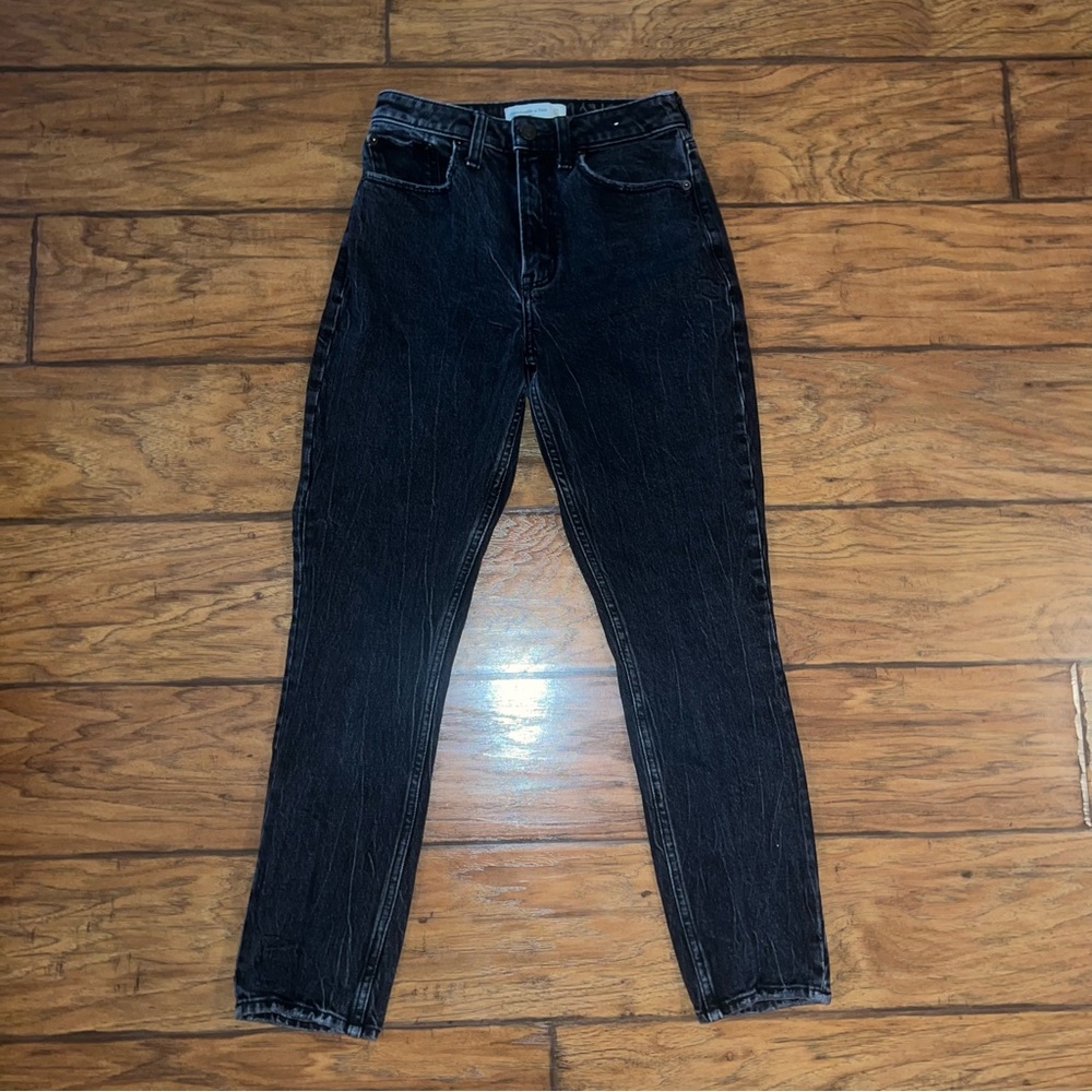 Abercrombie & Fitch Black Curve Love The Mom High Rise Jeans 00